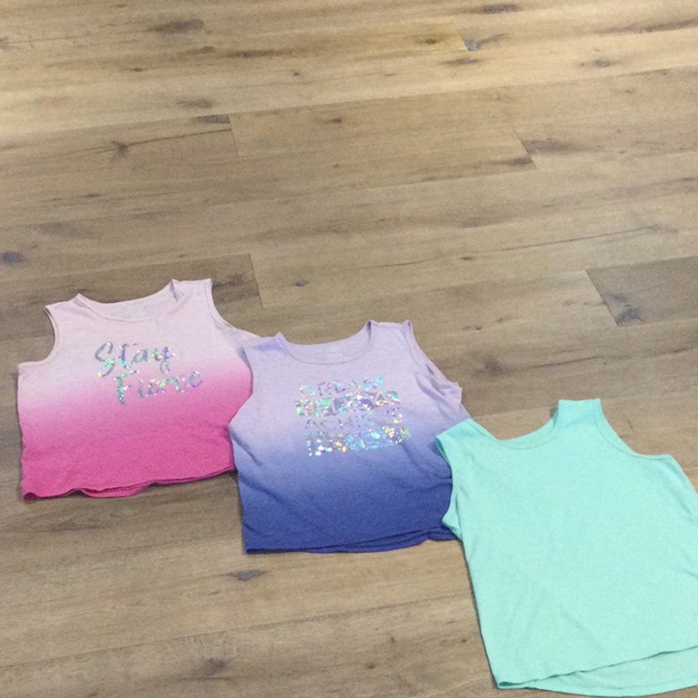 3 piece girls activewear tops
